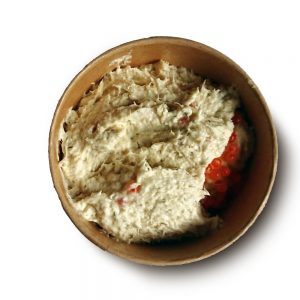 Gerookte forelsalade (circa 130 gr.)